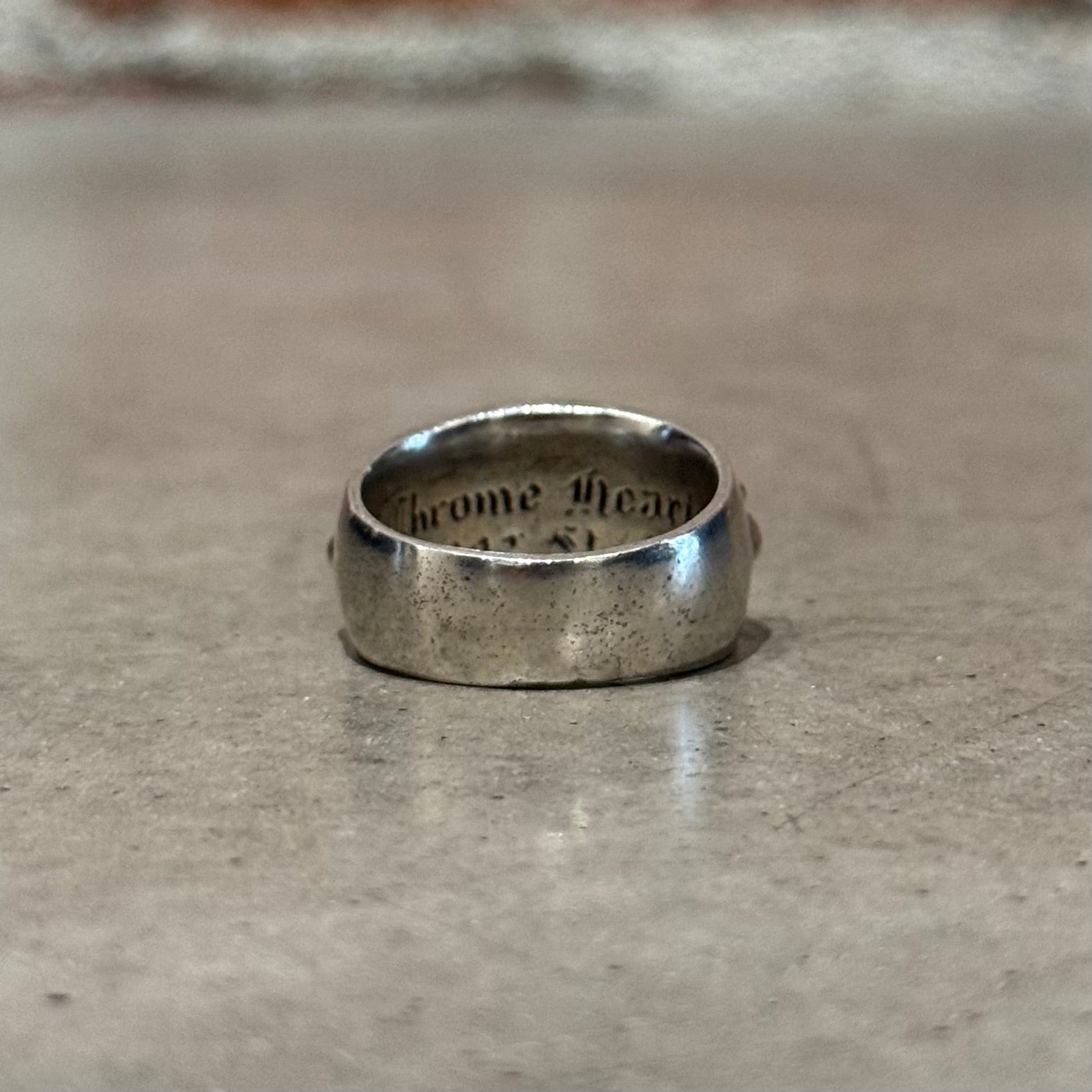 CHROME HEARTS CLASSIC FLORAL RING ‘SILVER’
