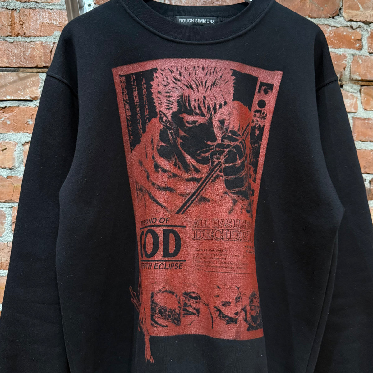 ROUGH SIMMONS BERSERK CREWNECK ‘BLACK/RED’