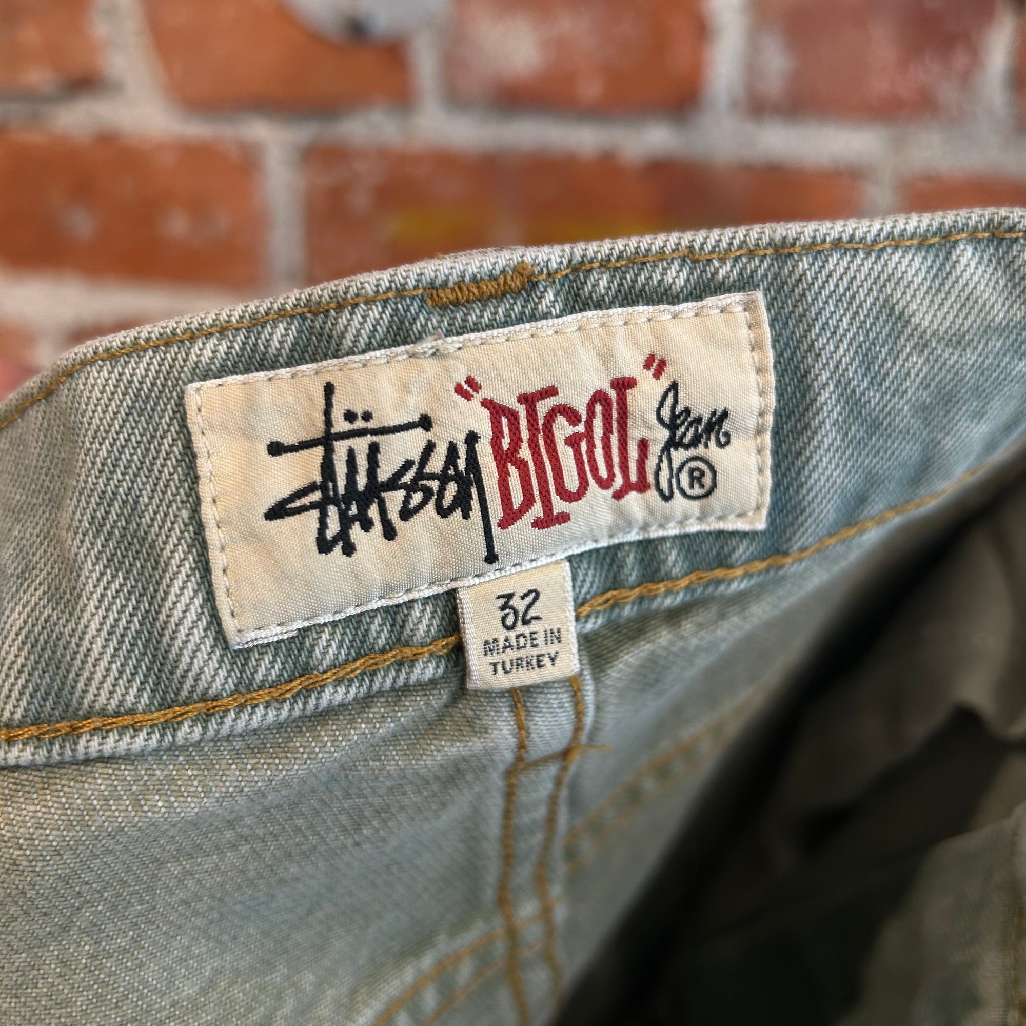 STUSSY "BIG OL JEANS" BAGGY DENIM ‘VINTAGE BLUE’