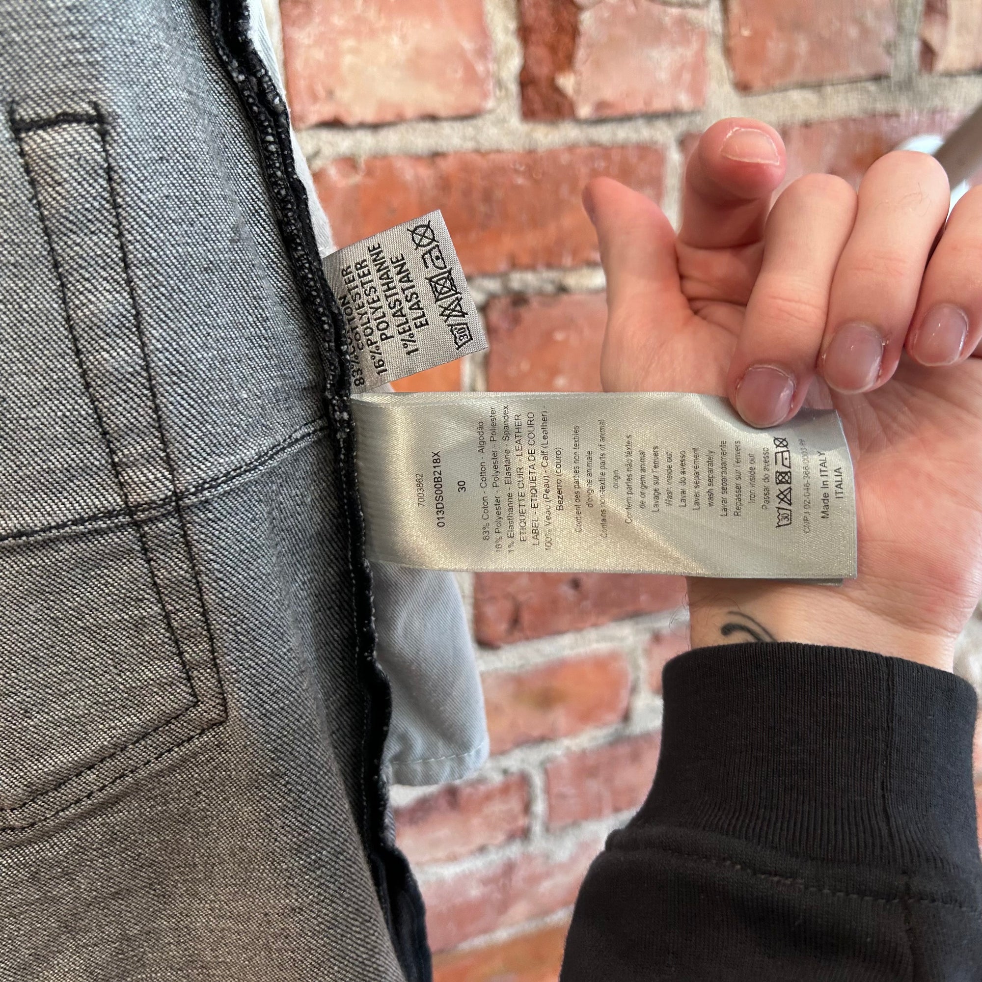 DIOR KRIS VAN ASSCHE JEANS ‘GREY’