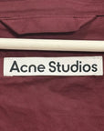 ACNE STUDIOS FIELD ANORAK QUARTER ZIP PARKA ‘BURGUNDY’