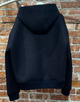 MIU MIU PADDED WOOL ZIP HOODIE ‘NAVY’