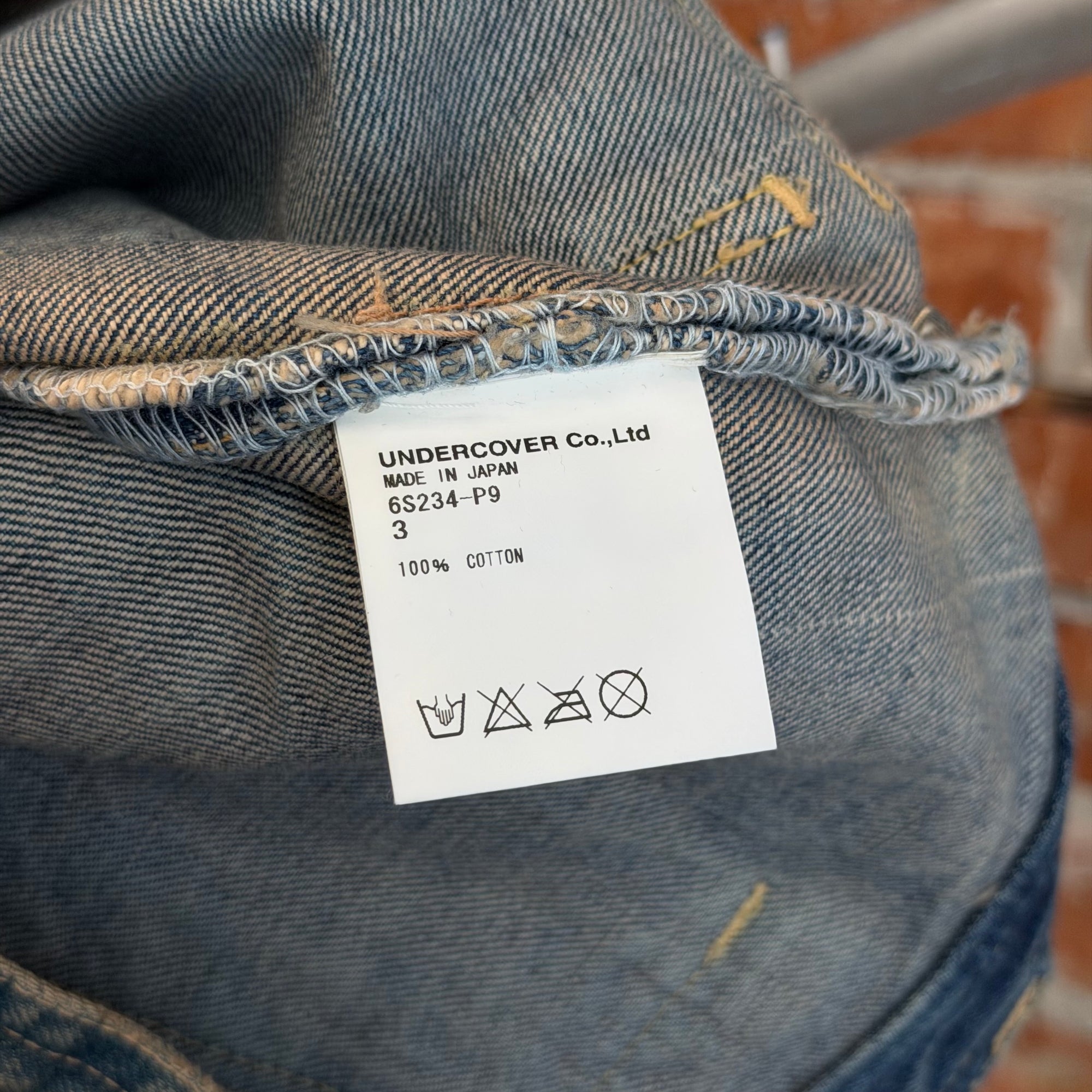 UNDERCOVER SS06 "T" KLAUS DENIM (BRAND NEW WITH TAGS) 'VINTAGE BLUE'