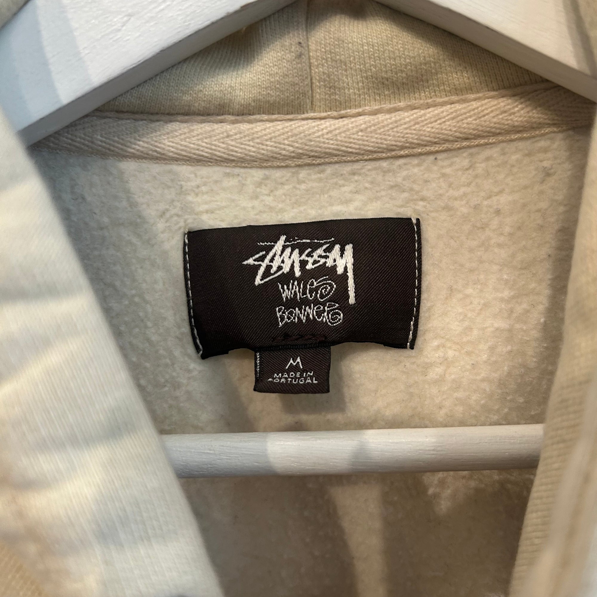 STUSSY X WALES BONNER S-LOGO ZIP HOODIE ‘CREAM’