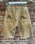 EVISU CORDUROY CHAINSTITCH SHORTS 'TAN'