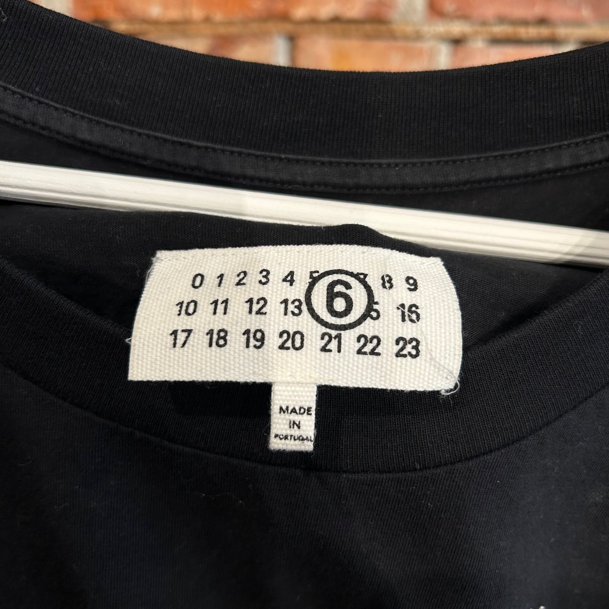 MAISON MARGIELA FW24 NUMBERS MOTIF TEE ‘BLACK’
