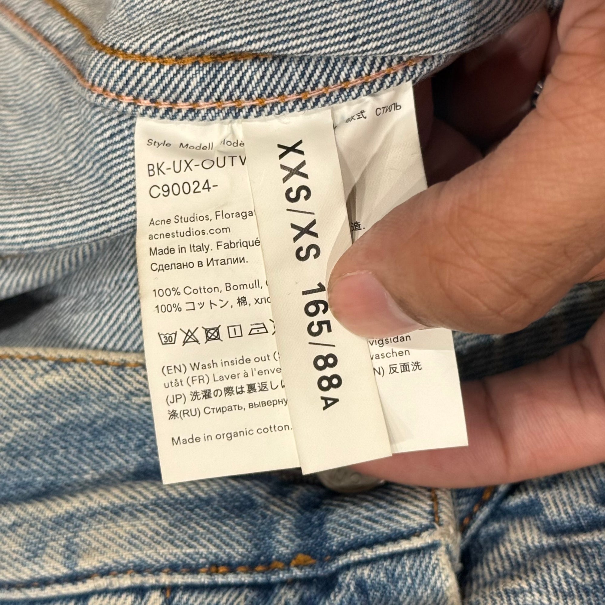 ACNE STUDIOS TYPE-3 OVERSIZED DENIM JACKET ‘BLUE’