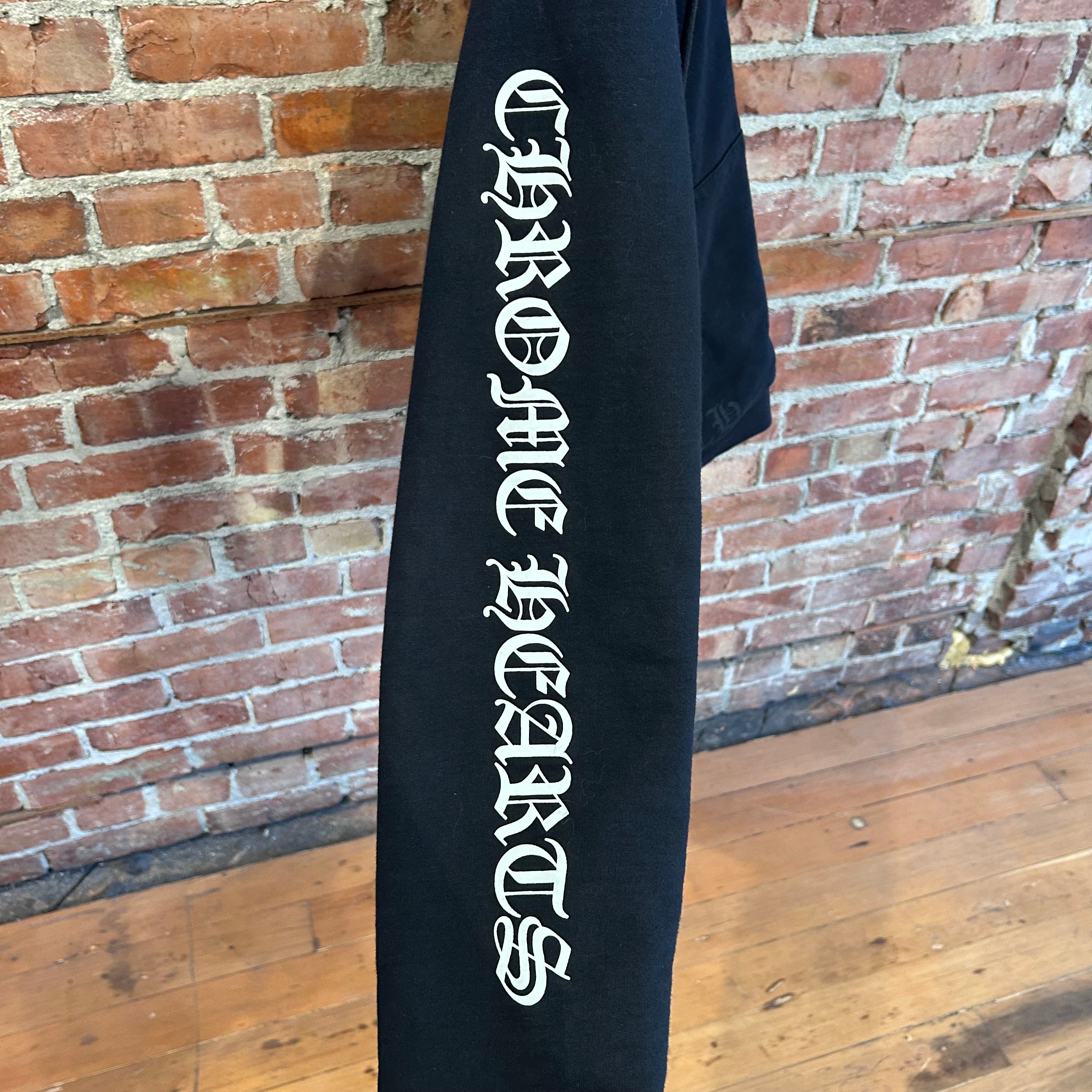 CHROME HEARTS SCROLL LOGO THERMAL ZIP UP HOODIE 'BLACK' – Sadō Room