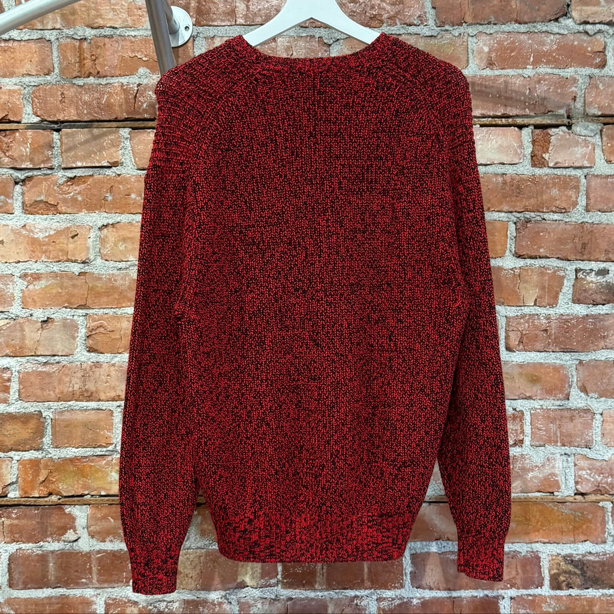 SUPREME FW21 MELANGE RIB KNIT MINI BOGO SWEATER ‘RED’