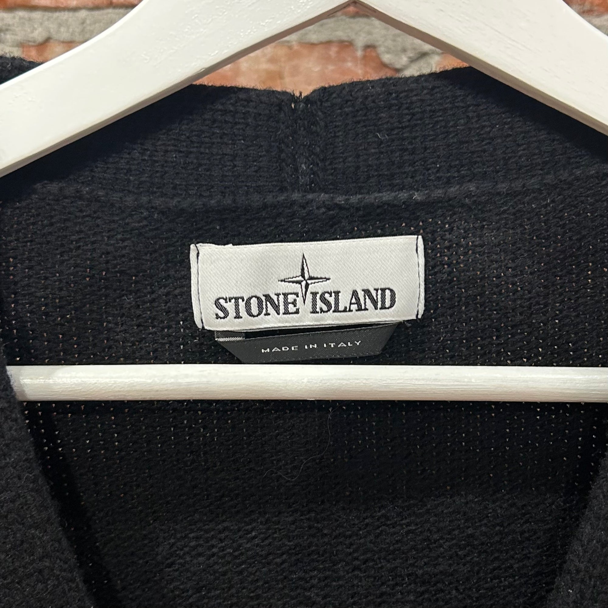 STONE ISLAND KNIT CARDIGAN ‘BLACK’