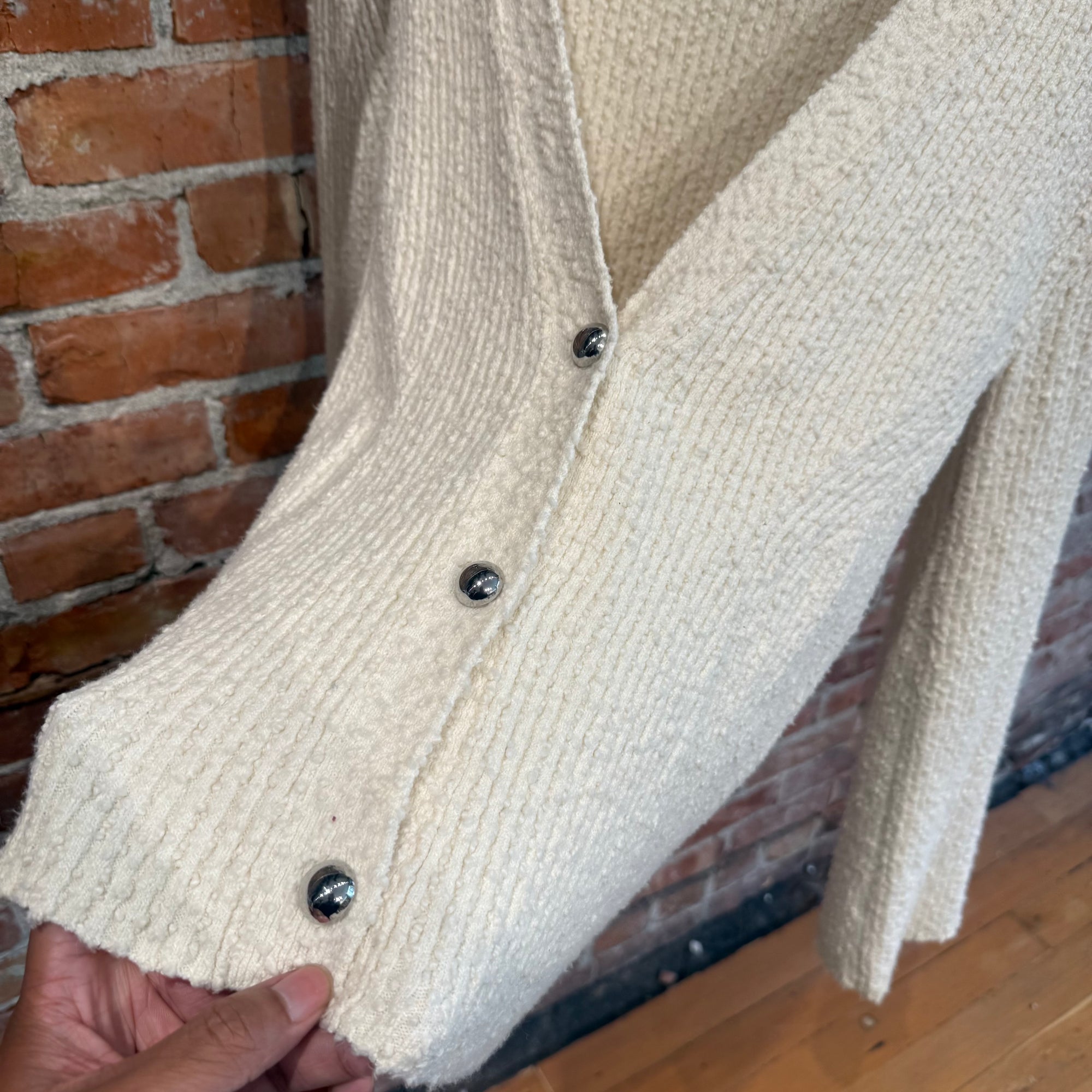 HELMUT LANG KNIT CARDIGAN ‘WHITE’