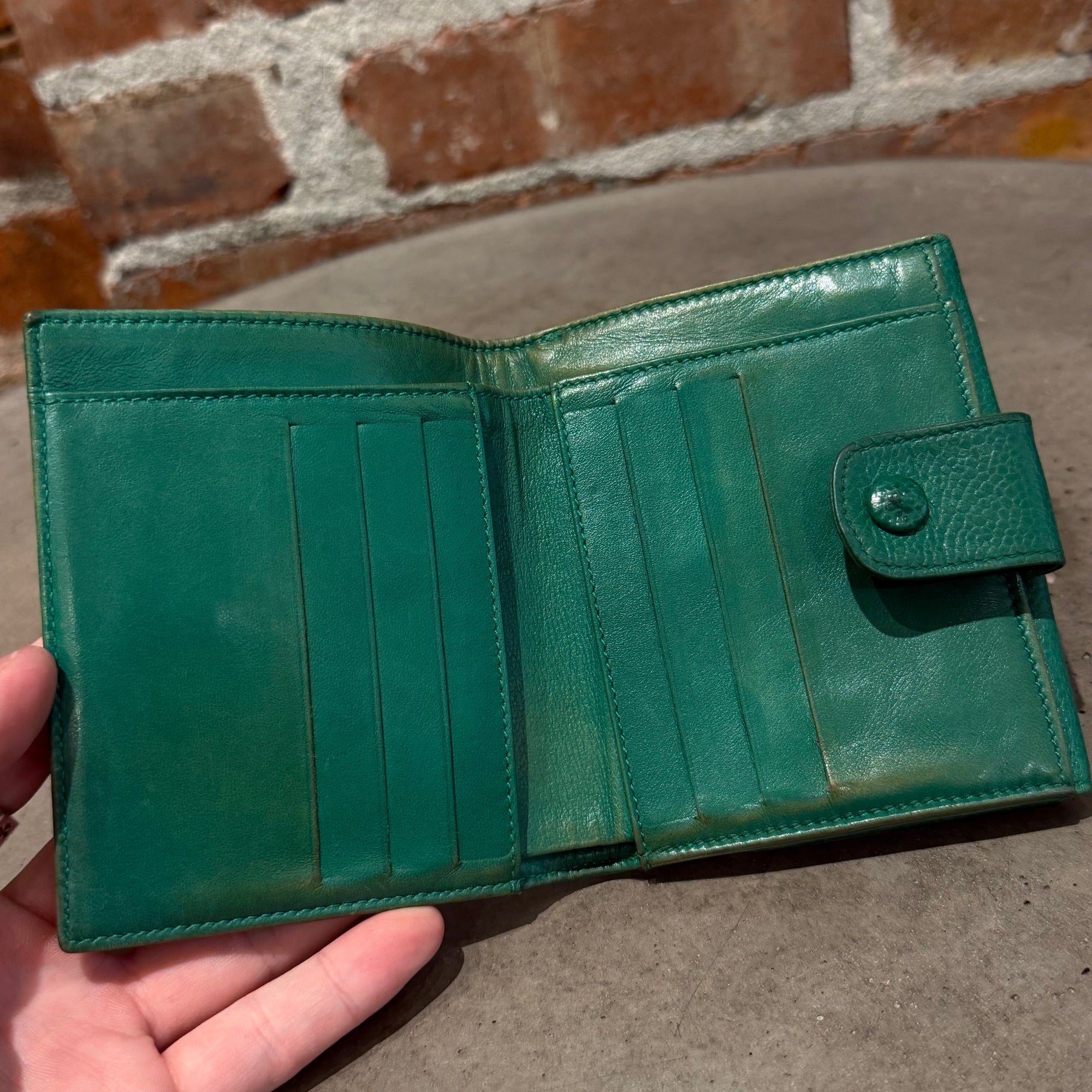 CHANEL CAVIAR LEATHER TRIFOLD WALLET ‘FOREST’
