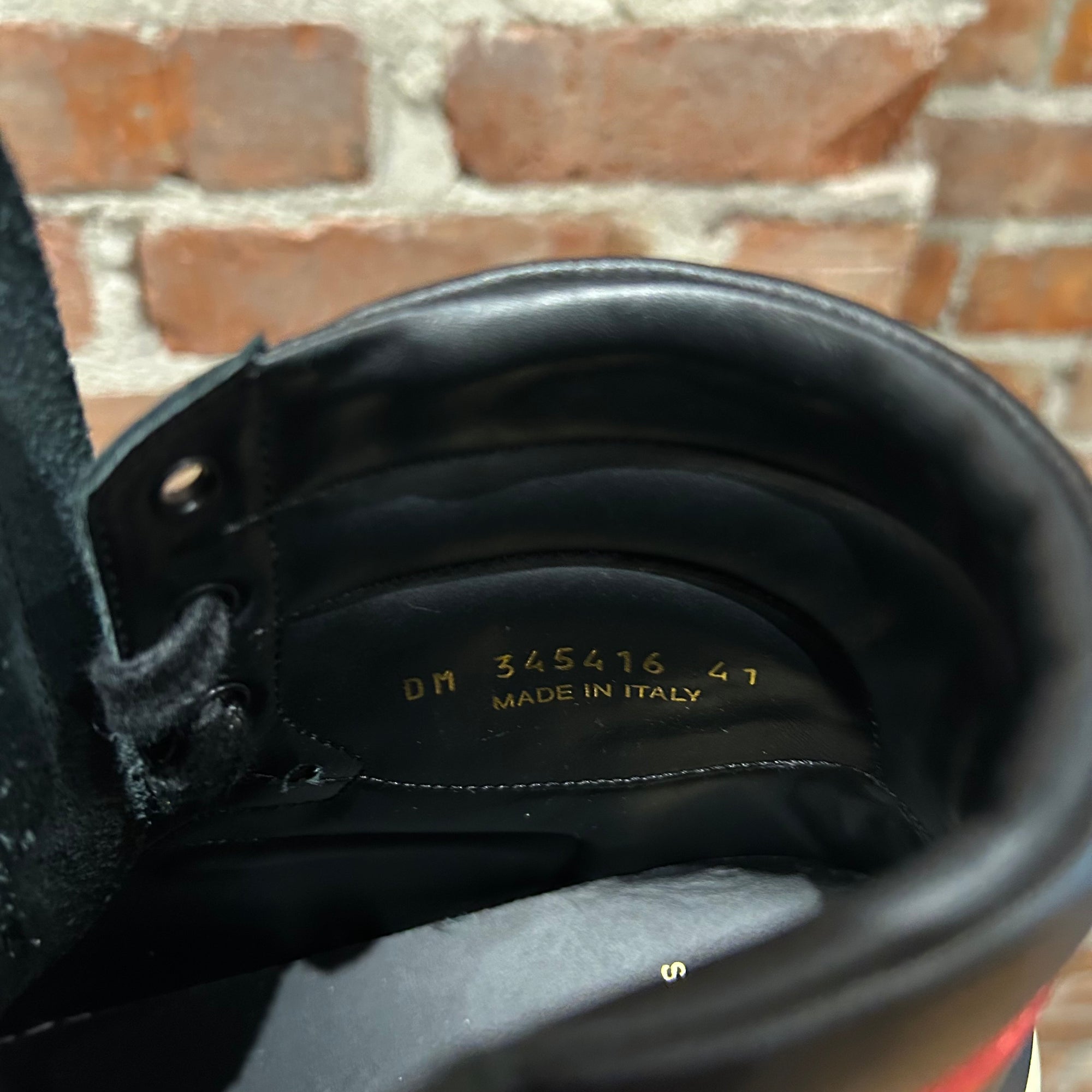 SAINT LAURENT PARIS SS15 SL/10 HIGH SNEAKERS ‘RED/BLACK’
