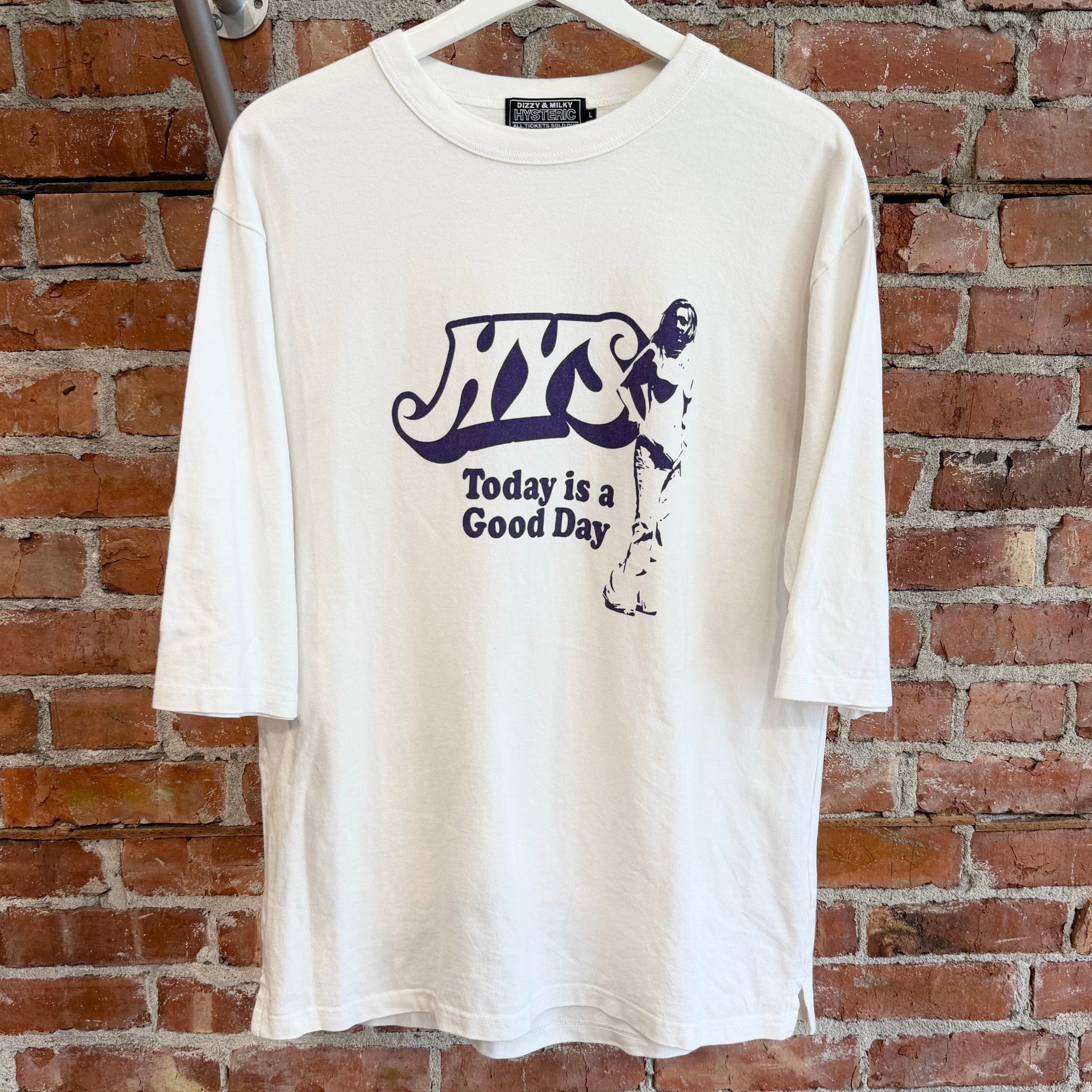HYSTERIC GLAMOUR TODAY IS GOOD DAY TEE ‘WHITE’