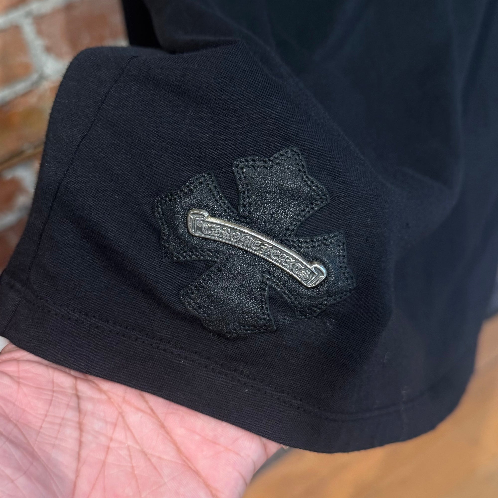 CHROME HEARTS PLUS CROSS POLO LONGSLEEVE ‘BLACK’