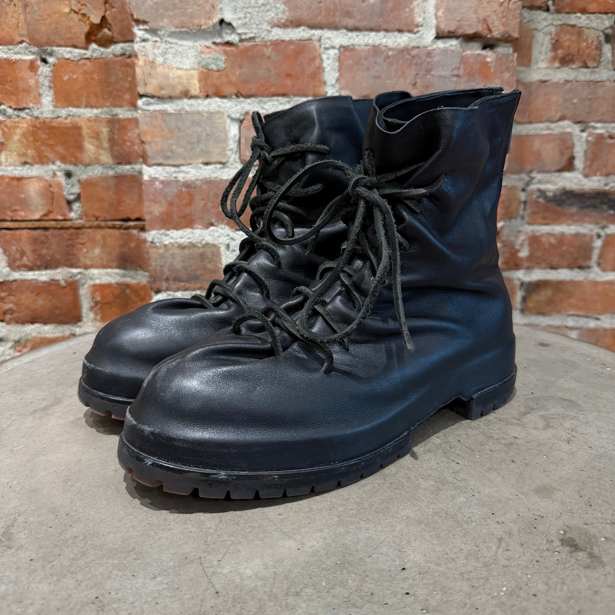 424 MARATHON LACE LEATHER BOOTS ‘BLACK’