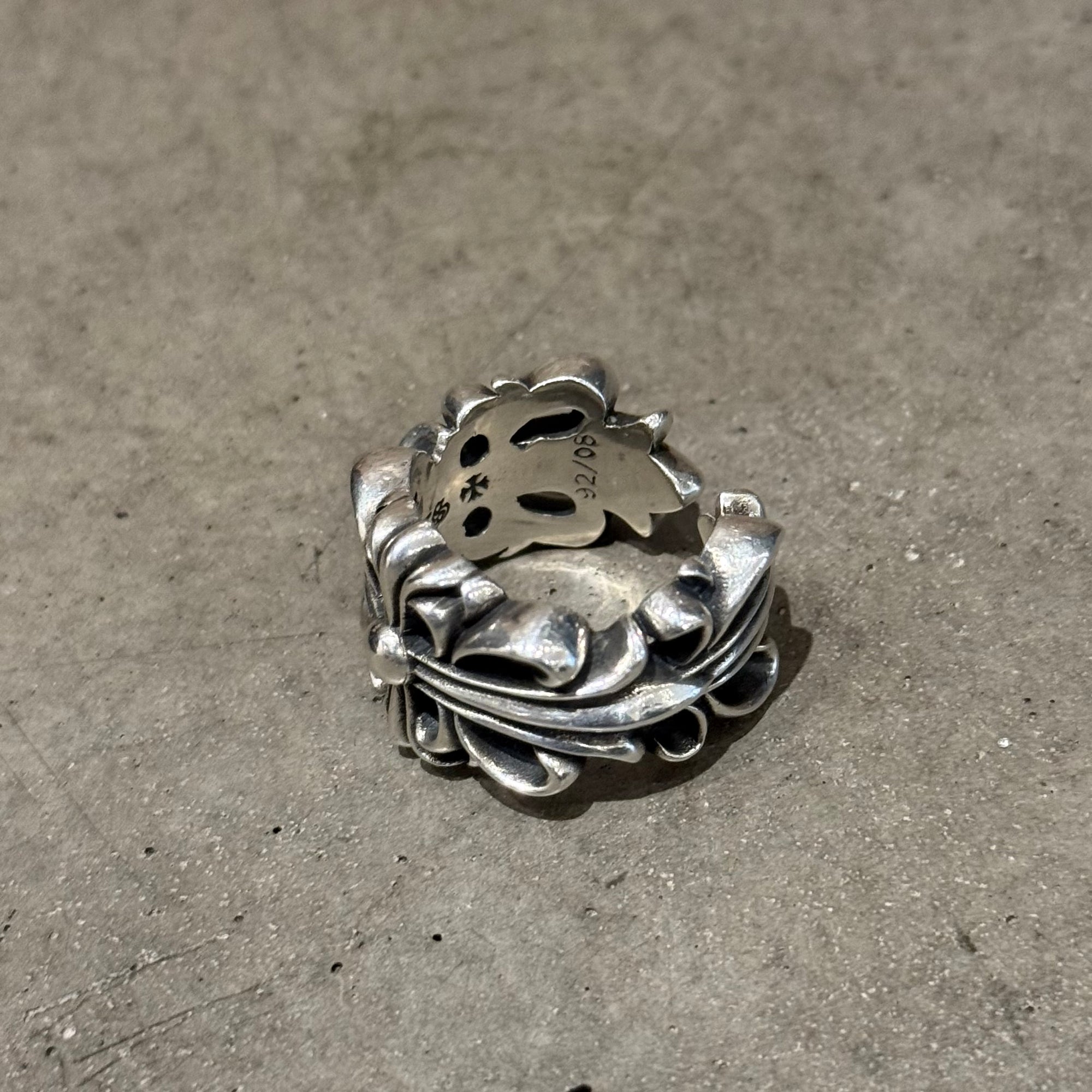 CHROME HEARTS DOUBLE FLORAL RING ‘SILVER’
