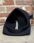 RICK OWENS FW22 STROBE KNIT HOOD ‘BLACK’