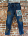 VIVIENNE WESTWOOD MAN "SAVE THE EARTH" PATCHWORK DENIM ‘BLUE’