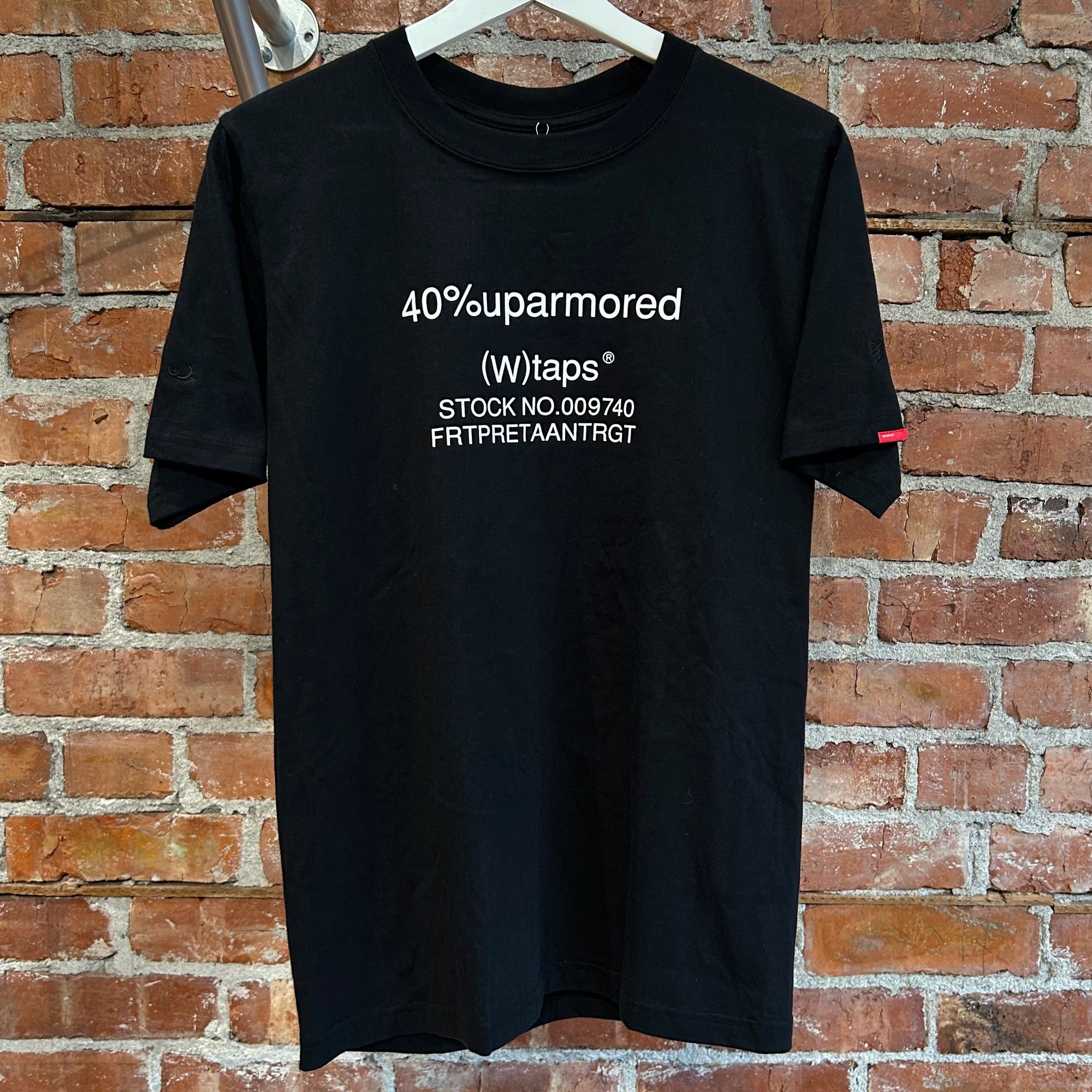 WTAPS 40% UPARMORED TEE ‘BLACK’
