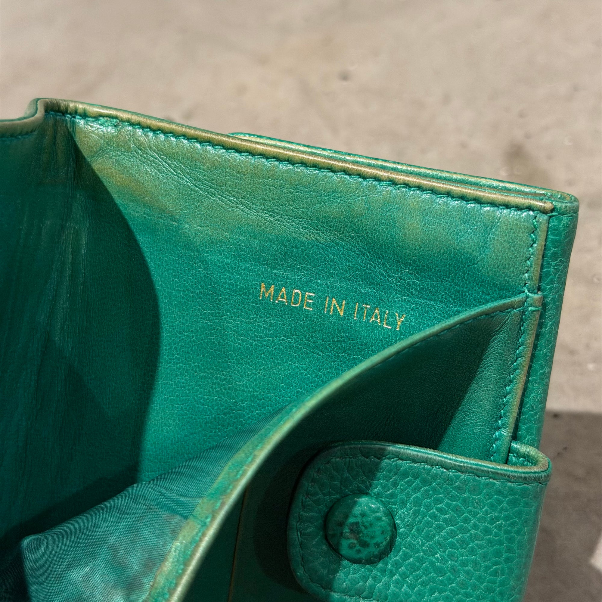 CHANEL CAVIAR LEATHER TRIFOLD WALLET ‘FOREST’