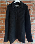 OUR LEGACY BIG PIQUET OVERSIZED SWEATER ‘CHARCOAL’