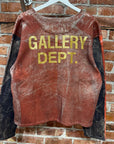 GALLERY DEPT. TROMPE PRINT MOTO CREWNECK ‘RED’