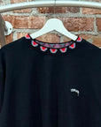 STUSSY AZTEC COLLAR LONGSLEEVE ‘BLACK’