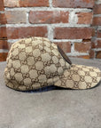 GUCCI MONOGRAM CANVAS BASEBALL CAP ‘SAND’