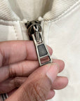 RAF SIMONS SS23 LEATHER SMALL BOMBER JACKET ‘WHITE’