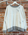 MAISON MARGIELA MM6 INSIDE OUT REVERSIBLE CREWNECK ‘GREY’