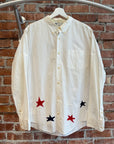 VISVIM CUBISM STAR PATCH SHIRT ‘WHITE’