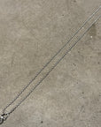 CHROME HEARTS CROSS BALL ZIPPER NECKLACE ‘SILVER’