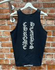 CHROME HEARTS VINTAGE VERTICAL LOGO TANK TOP ‘BLACK’