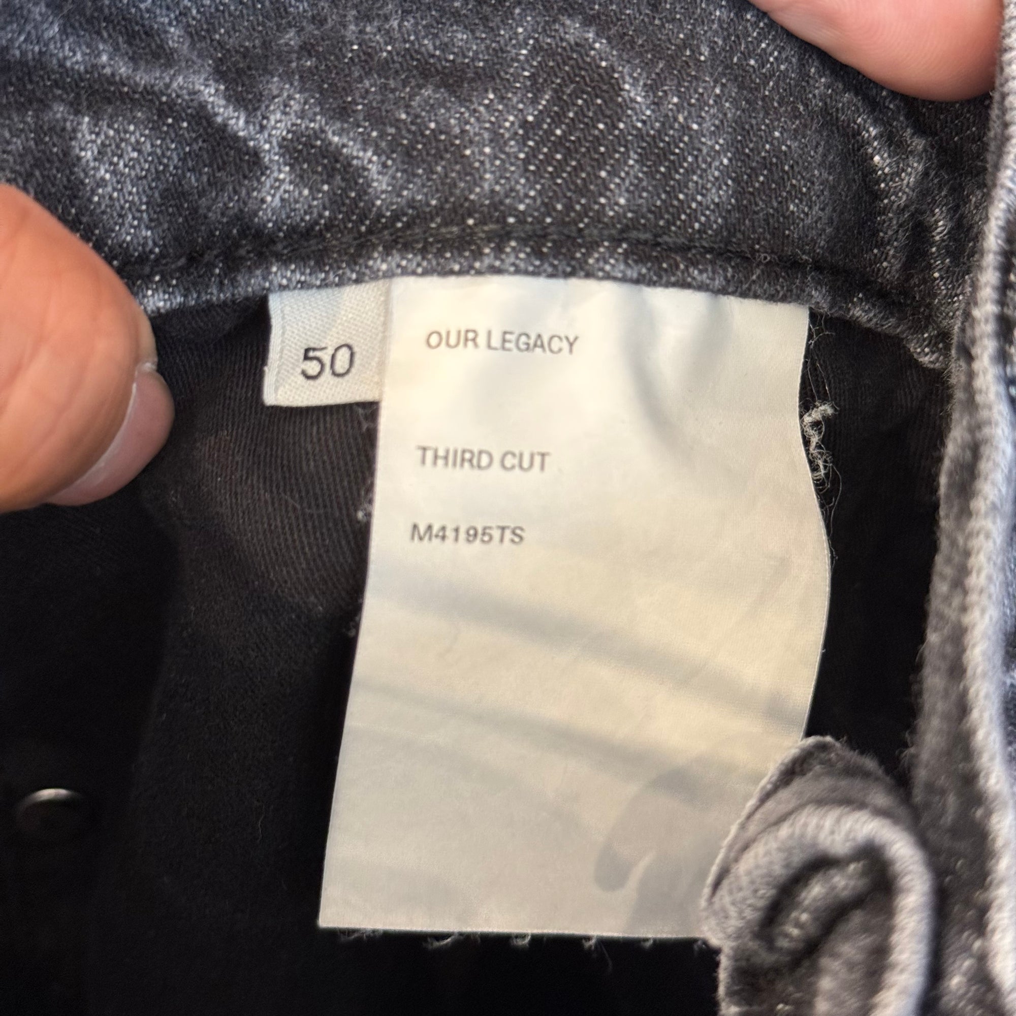 OUR LEGACY THIRD CUT JEANS ‘DARK GREY’