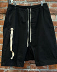 RICK OWENS FW19 LARRY POD SHORTS ‘BLACK’