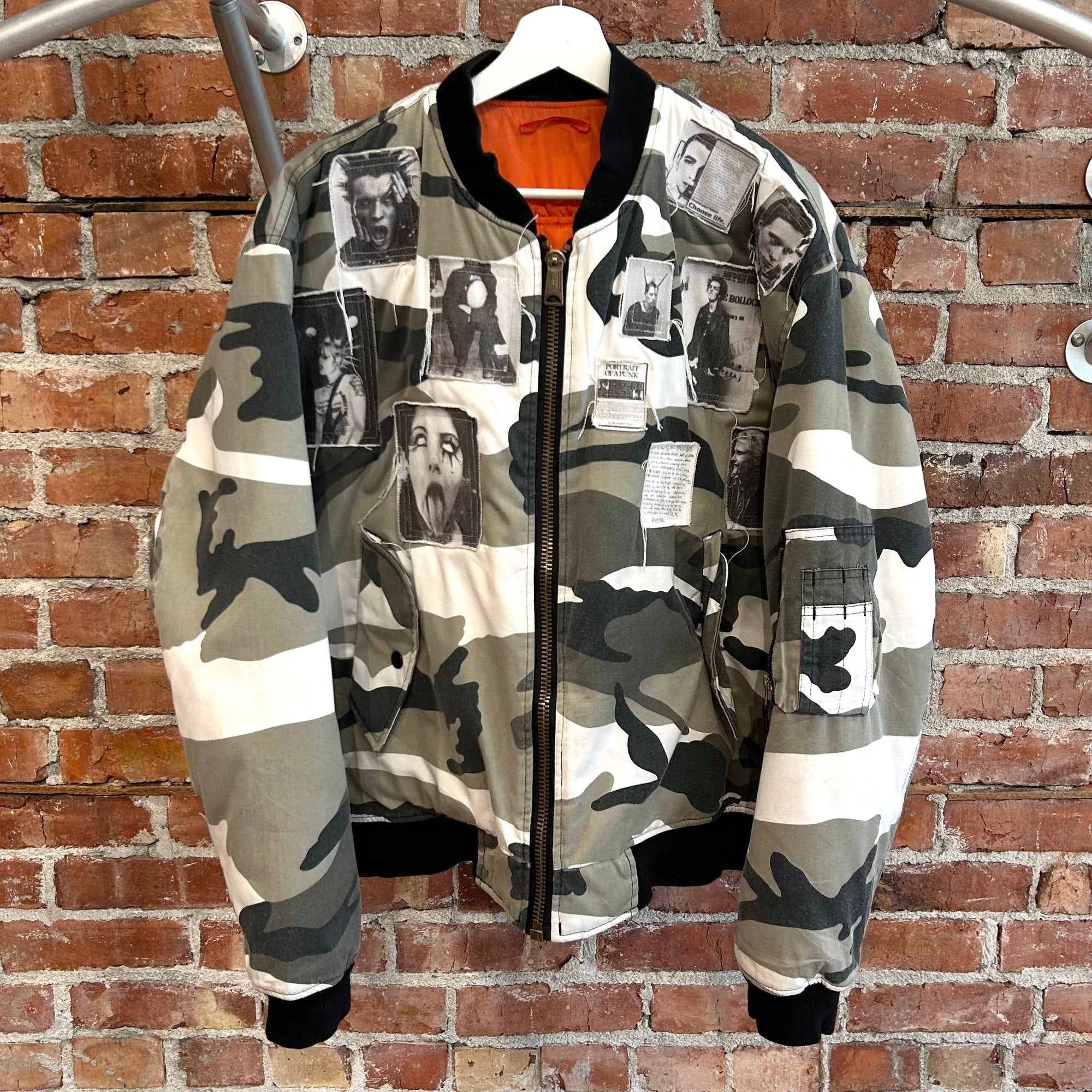 RAF SIMONS BOOTLEG PUNK ICON RIOT BOMBER JACKET ‘SNOW CAMO’