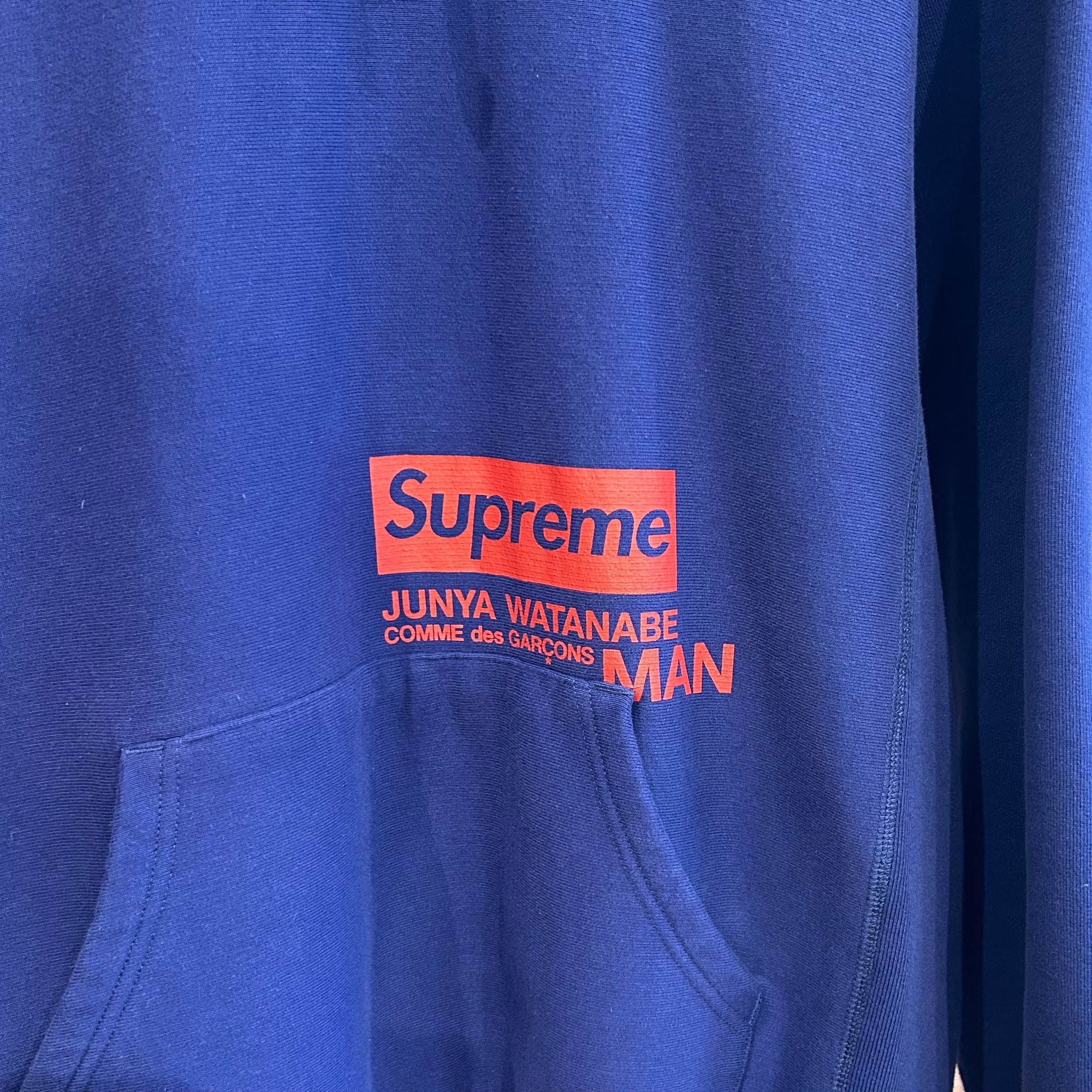 SUPREME X JUNYA WATANABE FW21 BOX LOGO HOODIE ‘BLUE’