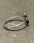 CHROME HEARTS DIAMOND CROSS BUBBLEGUM RING ‘SILVER’