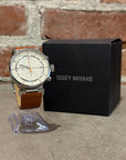 ISSEY MIYAKE TIC TAC CHRONOGRAPH WATCH ‘CAMEL/SILVER’