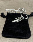 CHROME HEARTS NO. 5 DAGGER DROP PENDANT ‘SILVER’