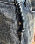 K-TWO STUDIOS MUDWASH BAGGY STRAIGHT DENIM ‘BLUE’