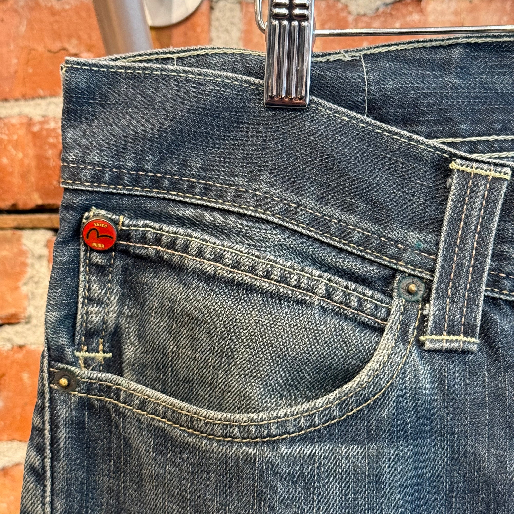 EVISU X PUMA SLIM FIT DENIM 'INDIGO/MINT'