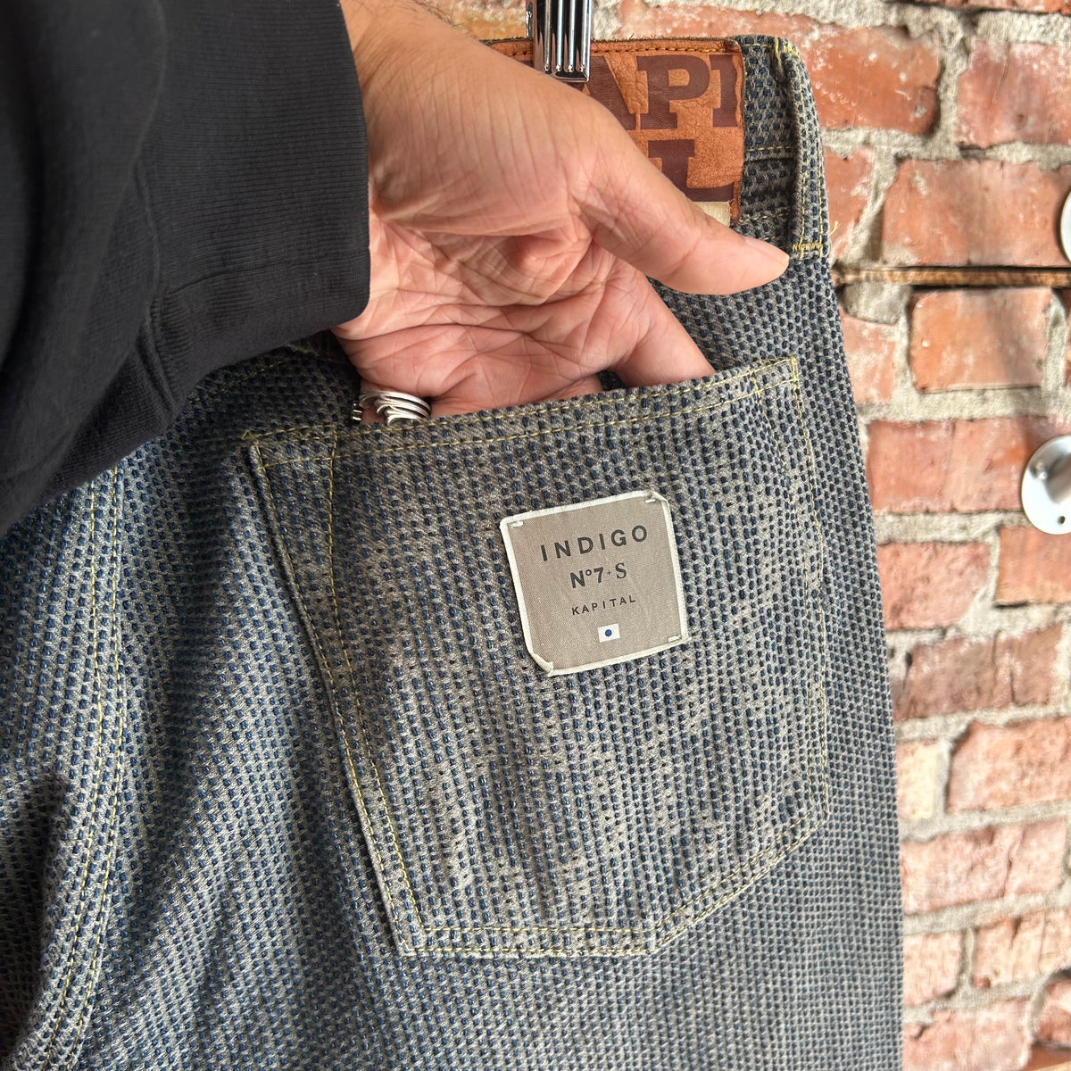 KAPITAL STRAIGHT LEG CENTURY DENIM JEANS ‘INDIGO’