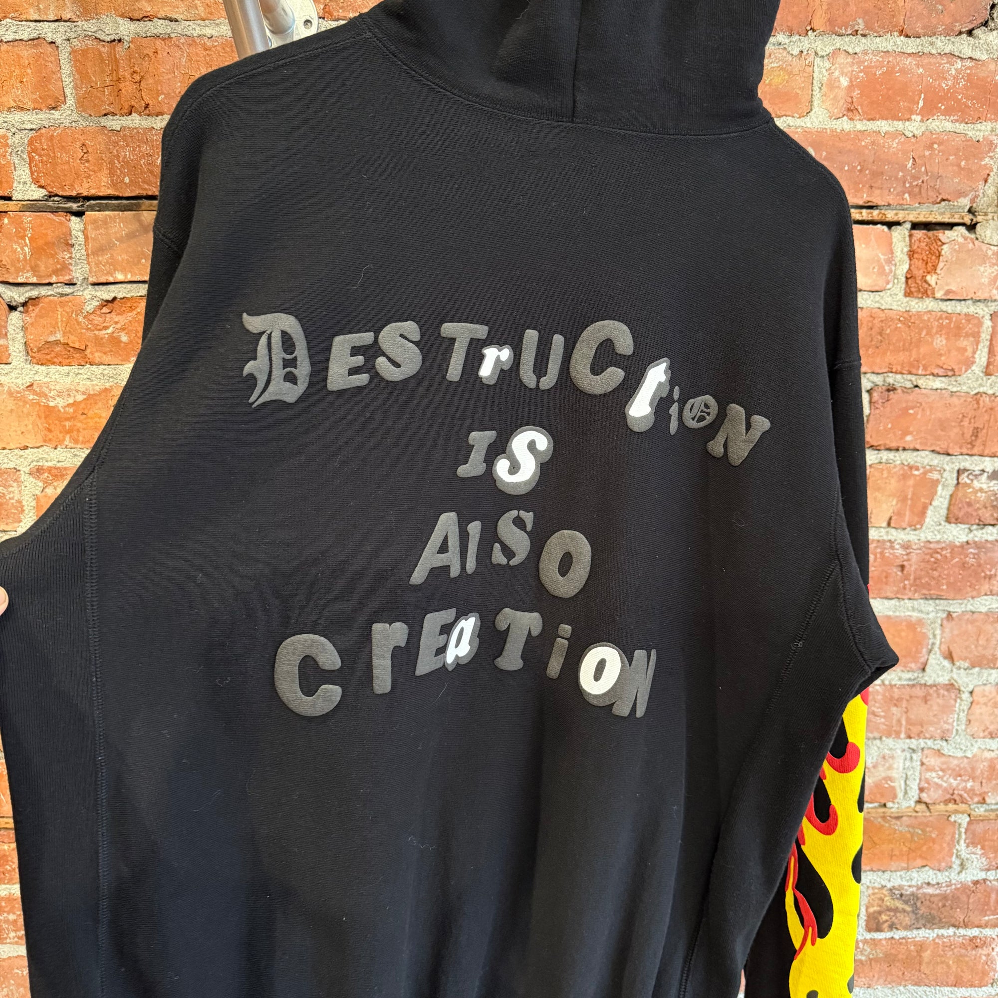 READYMADE SMILE SERIES FLAME HOODIE ‘BLACK’