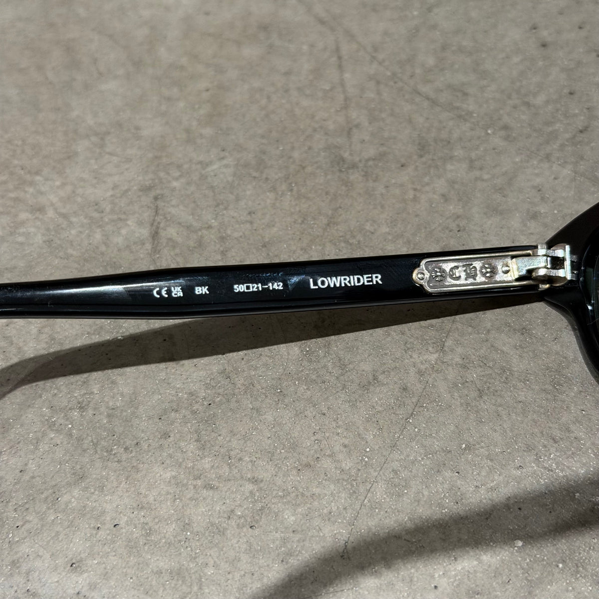 CHROME HEARTS LOWRIDER 50MM SUNGLASSES 'BLACK/GREEN'