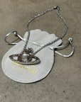 VIVIENNE WESTWOOD LARGE BASS RELIEF NECKLACE ‘SILVER’