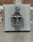 DEAL DESIGN GL CROSS MED NECKLACE ‘SILVER’