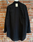 YOHJI YAMAMOTO GROUND Y DOUBLE LAYERED BUTTON UP ‘BLACK’