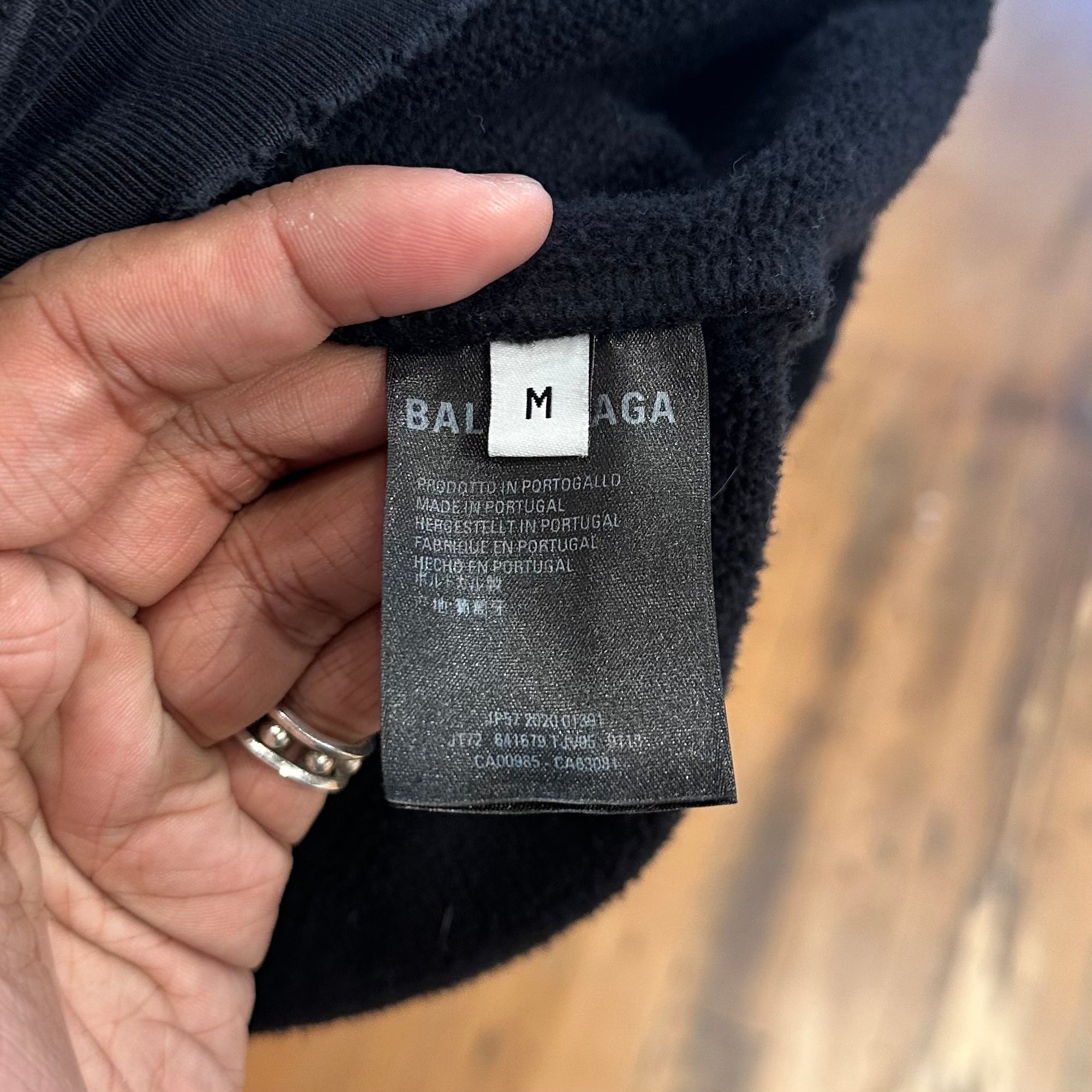 BALENCIAGA FW20 ALIEN SPORT OVERSIZED HOODIE ‘BLACK’